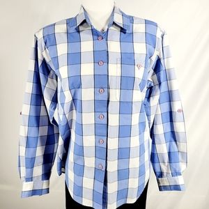 Vintage Koret Plaid Button-down Long Sleeve Shirt